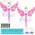 thumbnail image 1 of Bubble Wand Hugeway Princess Magic, paquete de 2 unidades, para niños, color rosa, 1 of 6