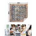 thumbnail image 5 of Cloth Napkins Set of 6 - 20x20 Inches, Blue Beige Vintage Washable Reusable Table Napkins, Modern Geometric Abstract Art Ethnic Soft & Absortbent Dining Napkin for Party Wedding Hotel Restaurant, 5 of 8