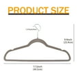 thumbnail image 3 of EasyPAG Velvet Hangers 100 Pack, Premium Clothes Hangers Non-Slip Felt Hangers, Sturdy Hangers Heavy Duty Coat Hangers, Durable Suit Hangers, Space Saving No Hanger Mark Rotating Hook, Grey, 3 of 7