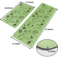 thumbnail image 2 of 2Pcs Kitchen Mat, Cushioned Anti Fatigue Kitchen Rugs and Mats, Non-Slip Waterproof Comfort Standing Kitchen Runner Mat for Kitchen, Floor Home, Office, Sink 17"x47"+17"x29" (Green), 2 of 6