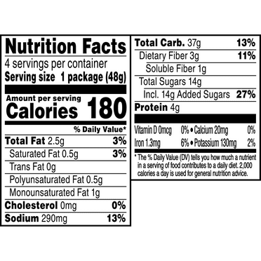 Quaker Maple & Brown Sugar Instant Oatmeal Cups - 4 ct - Pack of 2