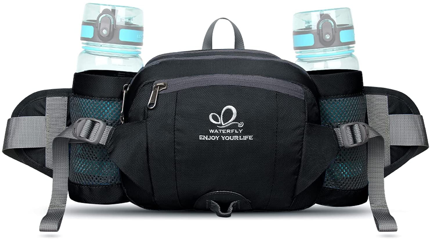 hiking waist pack with water bottle