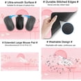 thumbnail image 6 of Cherry Blossom Mouse Pad Pink Floral Mousepad Extended Gaming Mouse Pads Full Desk Coverage Mouse Mats Japanese Fuji Landscape Aesthetics Non-Slip Mouse Pad Large Mice Pad XXL 31.5"x15.75", 6 of 6