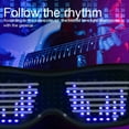 thumbnail image 6 of Led Glasses App Controlled Bluetooth Luminous Glasses Usb Rechargeable With Diy/ Text/Graffiti/Animation/Rhythm Suitable For Parties,Festivals,Carnivals,Christmas,Halloween (Multi-Color), 6 of 7