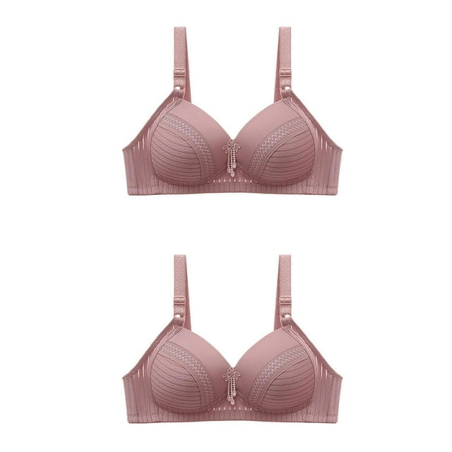 Bras for Women Womans Embroidered Glossy Comfortable Breathable Bra Underwear No Rims