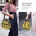 thumbnail image 2 of DouZhe Lunch Bags for Women and Men, Cartoon Yellow Daisy Flowers Prints Reusable Portable Insulated Cooler Waterproof Lunch Tote Bag for Travel Work School Picnic, 2 of 7