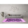 thumbnail image 3 of Ahgly Company Indoor Rectangle Oriental Purple Traditional Area Rugs, 7' x 9', 3 of 4