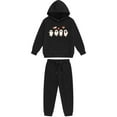 thumbnail image 4 of SYMOID Boys Black Ghost Print Hoodie and Jogger Set, Cute Hall-oween Two-Piece Tracksuit for Kids Ages 2-12,Size 2 T, 4 of 5