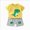Z091-Green, variant on NIEWTR Kids Toddler Baby Boy GirlsShort Sleeve T Shirt Elastic Waistband Casual Elastic Shorts 2PCS Outfit Set T-Shirt For 1t 2t 3t 4t 5t 6t Pajamas & Dailywear (Green,5-6 Years)