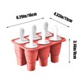 IPEWLEX Popsicle Molds Easy Release,Reusable Ice Cream Molds with