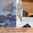 thumbnail image 5 of 6 Pack 800 Count Trading Card Storage Box Trading Organizer Game Sport Cardboard Box Collectible for Baseball Football Basketball Card Storage Protection (15 x 3 x 4-1/8 Inch), 5 of 7