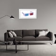thumbnail image 3 of Stephen Chambers 24x14 White Modern Wood Framed Wall Art Titled - 3D Glasses, 3 of 6