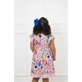 thumbnail image 3 of Millie Loves Lily Girls Pink BTS Floral 2-Pocket Dress, Big Girls,Size 8, 3 of 6