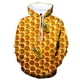 thumbnail image 2 of Otoño Nuevas y divertidas sudaderas con capucha con estampado 3D de abejas para hombres y mujeres, sudaderas casuales de moda, sudaderas con capucha de gran tamaño, jerséis para niños, ropa de chándal, 2 of 5
