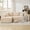 Corduroy | Beige, variant on 108" Modular Cloud Sectional Sofa – Deep Seat, L-Shaped Right-Facing Chaise, Soft Corduroy, Boneless Design, No Assembly Required, Modern Comfy Couch for Living Room or Bedroom – Dark Gray
