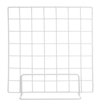 FUEENIRVA Dially 2pcs White Metal Grid Frame Photo Hanging Craft Show Display Rack
