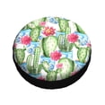 thumbnail image 3 of Kll Flowers And Cactus Tire Cover,Universal Wheel Tire Cover For Trailer, Rv, Suv, Truck,Camper And Many Vehicle,(14 Inch), 3 of 8