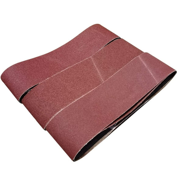 Tonmp 6 PCS 6 inch x 48 inch Sanding Belts - 2 Each of 40 80 120 Grit Aluminum Oxide Sanding Belts For Belt sander (6x48 inch)