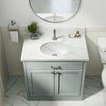 thumbnail image 4 of Kraus Kcu-273 Elavo 16-3/4" Oval Vitreous China Undermount Bathroom Sink - White, 4 of 7