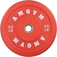 AMGYM Color Olympic Bumper Plate, Weights Plates, Bumper Weight Plate, Steel Insert, Strength