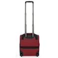thumbnail image 3 of New York Xpress 16" Underseat Carry-on Luggage Lightweight Softside Rolling Suitcase with 2 Wheels, Burgundy - TA13, 3 of 10