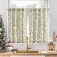 thumbnail image 1 of Cortinas de ventana Jinchan, lino navideño, diseño floral, 90 x 60 cm, 2 paneles, 1 of 9