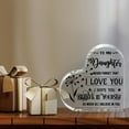 thumbnail image 6 of Acrylic Plaque for Daughter with Inspirational Message - "I Love You" from Mom & Dad, Ideal for Wedding, Birthday, Christmas - Elegant Paperweight, Home & Office Desk Decor, Gift for Daughter, 6 of 6