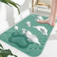 thumbnail image 6 of JingChun Bathtub Mat Non Slip, Shower Foot Scrubber Mat, Long Bath Mat for Tub Non Slip with Suction Cups Drain Holes, Shower Mat with Foot Scrubber, Machine Washable, 6 of 6