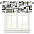 thumbnail image 2 of Abstract Square Modern Art Sage Green Curtain Home Decoration Living Room Short Curtains Window Treatments For Kitchen Bedroom, 2 of 6