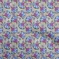 thumbnail image 1 of oneOone Silk Tabby Medium Blue Fabric Asian Chinese Sewing Craft Projects Fabric Prints By Yard 42 Inch Wide, 1 of 4
