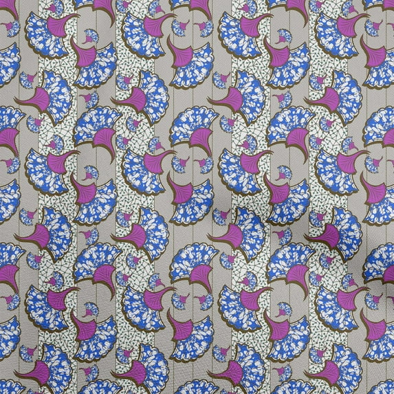 oneOone Silk Tabby Medium Blue Fabric Asian Chinese Sewing Craft Projects Fabric Prints By Yard 42 Inch Wide
