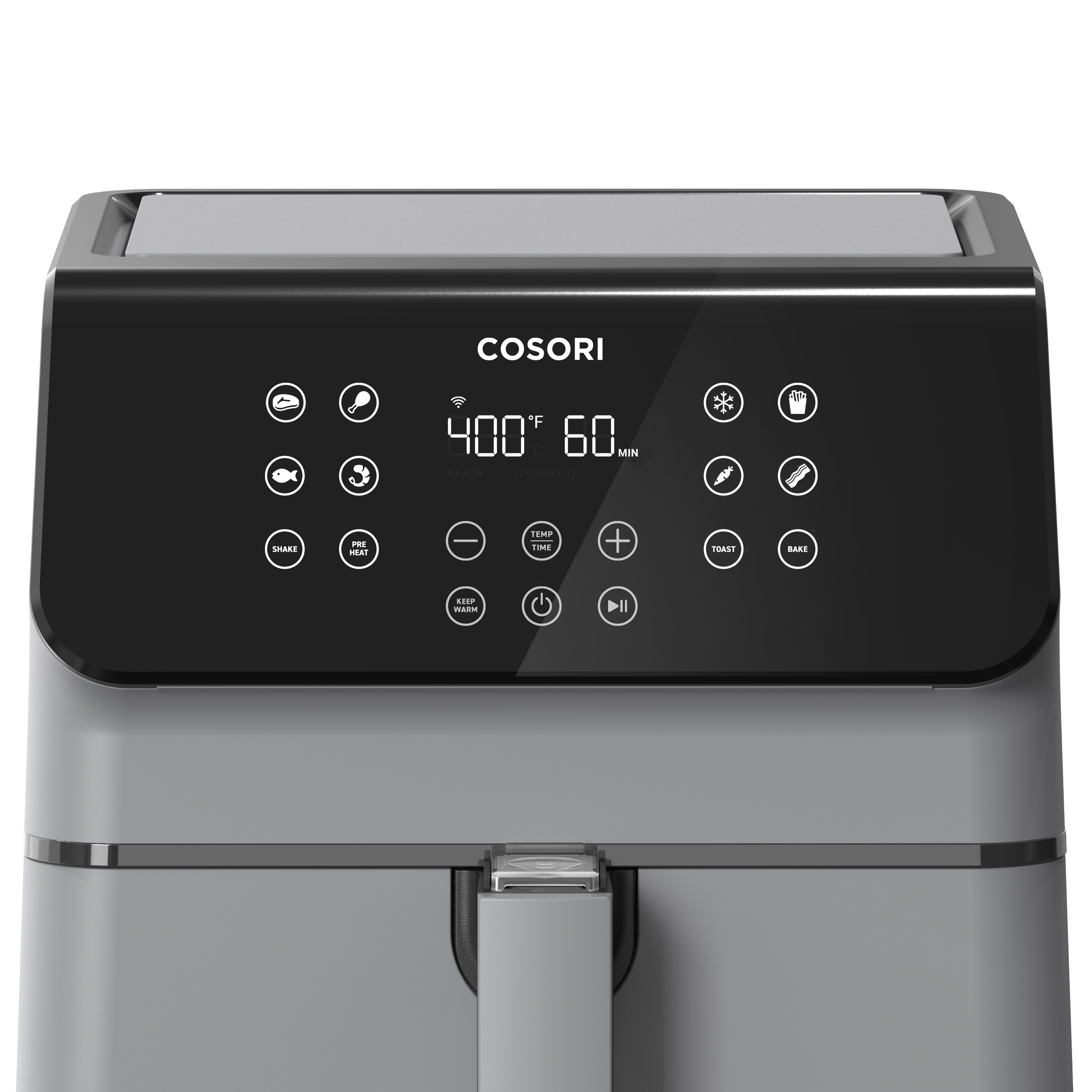 COSORI Pro II 5.8-Quart Smart Air Fryer, 12-in-1, Walmart Exclusive Bonus, Voice Control, Light Gray - image 5 of 11