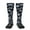 2 Black-2, variant on Gothic Skull Print Thigh High Socks Extra Long Stretchy Sock Women Over Knee High Opaque Stocking Daily Wear