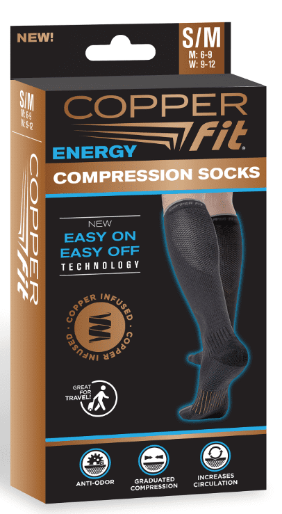 Yutao 2 Pack Womens Lightweight Outdoor Hiking Trail Crew Sock Miracle Copper Compression Socks Anti Fatigue