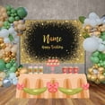 thumbnail image 3 of Glitter Shimmer Wall Birthday rations Backdrop Custom Personalized Wom M Party Banner Poster Photo Background, 3 of 8