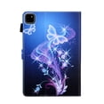 thumbnail image 4 of Dteck Case for iPad Pro 11-in. (M4) 2024,Magnetic Smart Pattern Leather Card Slots Wallet Case Shockproof Rubber Kickstand Cover for iPad Pro 11" 2024,Butterfly, 4 of 6