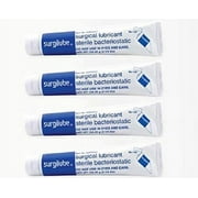 Surgilube Lubricating Jelly Sterile - 4.25 oz Flip Top Tube - Pack of 4 Tubes