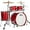 Satin Diablo Red, variant on Ludwig NeuSonic 4-Piece Mod 2 Shell Pack With 22" Bass Drum Satin Royal Blue