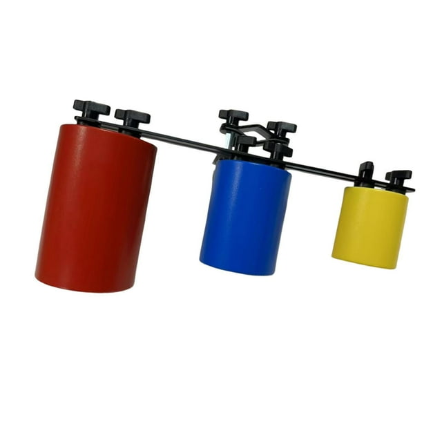 Xuanheng Ensemble de Clapet en Forme de Cloche de Vache 3 Couleurs pour Réunions de Famille Rouge Bleu Jaune