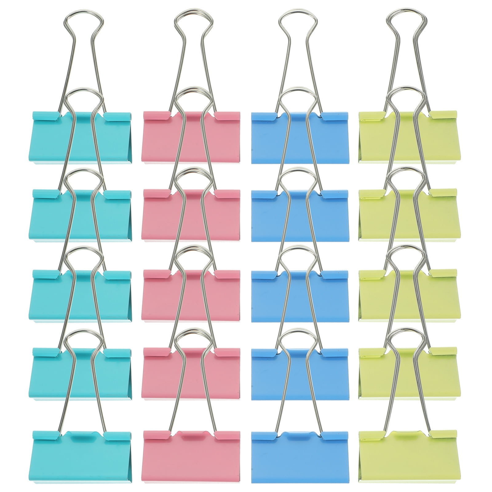 48 Pcs Binder Clips Holder Swallowtail Oversized Marcapaginas Libros Stainless Steel Student Office