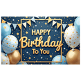thumbnail image 2 of Colorful Design Happy Birthday Banner Decorative Creative Polyester Material for Birthday Party Celebration Indoor Outdoor, 2 of 7