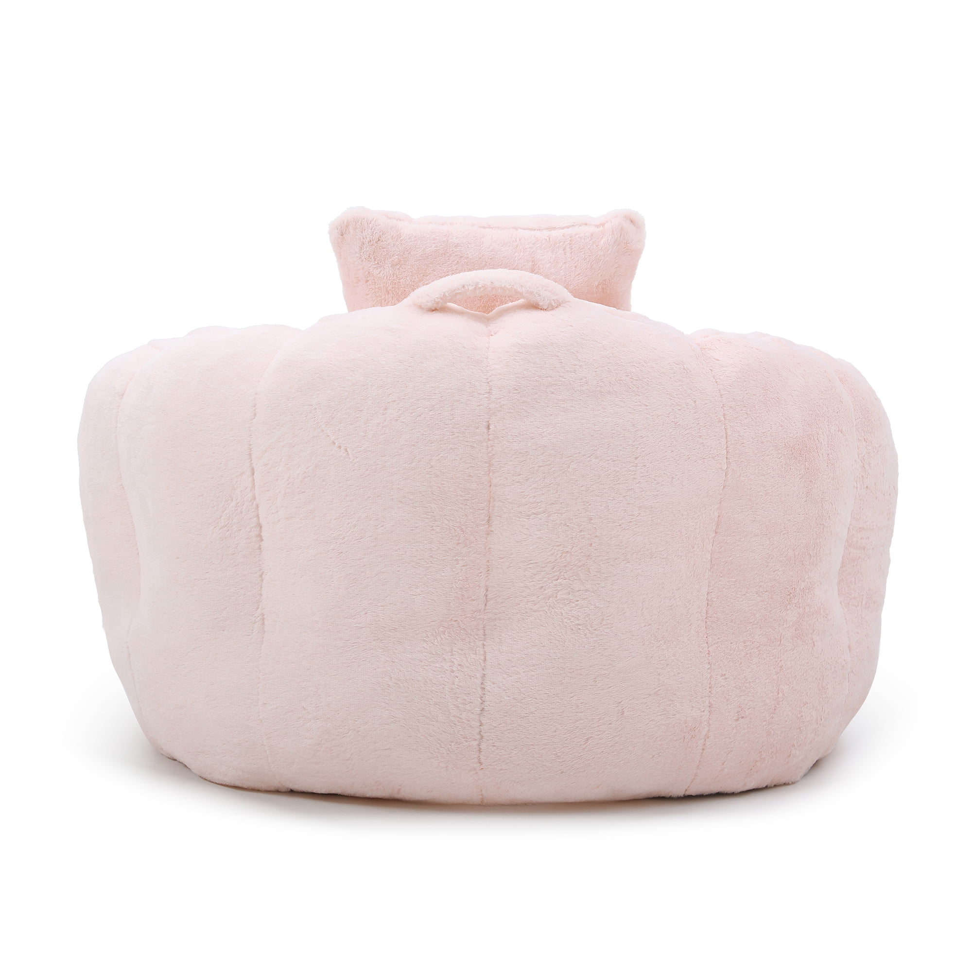 Jopath Bean Bag Chair with Footstool, Oversized Bean Bag for Adults and Kids, Stuffed Big Accent Sofa, Floor Sofa for Gaming Reading Living Room Bedroom Pink