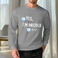 thumbnail image 1 of Amzcrzy - Sudadera Para Hombre, Estilo Veraniego, Holgada, Informal, Estampada, De Manga Larga, Con Cuello Redondo, Color Gris, 3Xl, 1 of 5