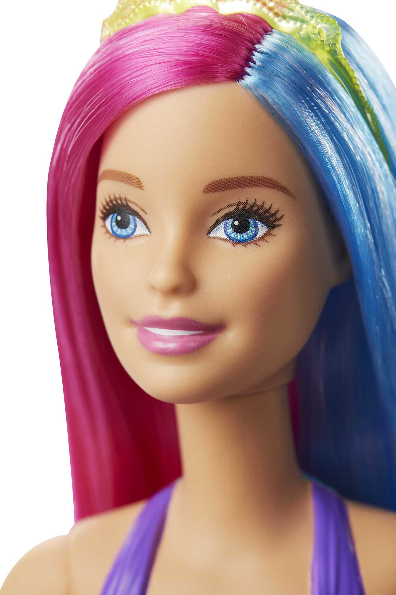 Barbie Dreamtopia Mermaid Doll with Pink & Blue Hair & Tail, Plus Tiara Accessory - image 2 of 6