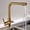 Gold, variant on Single Handle 360 Rotatable Compatible, Three in One Water Outlet Mode, Brass Golden Tap, Kitchen Sink Hot and Cold Water Taps, Easy to Clean