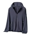 thumbnail image 2 of Weiqiqre Vestes de Sport Légères pour Hommes à Manches Longues avec Fermeture Éclair Complète pour Randonnée, Course et Entraînement, 2 of 4