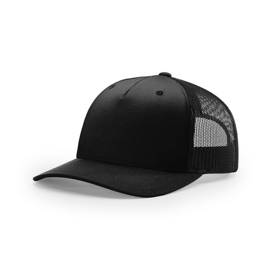 Richardson 112FP Trucker Caps - Black