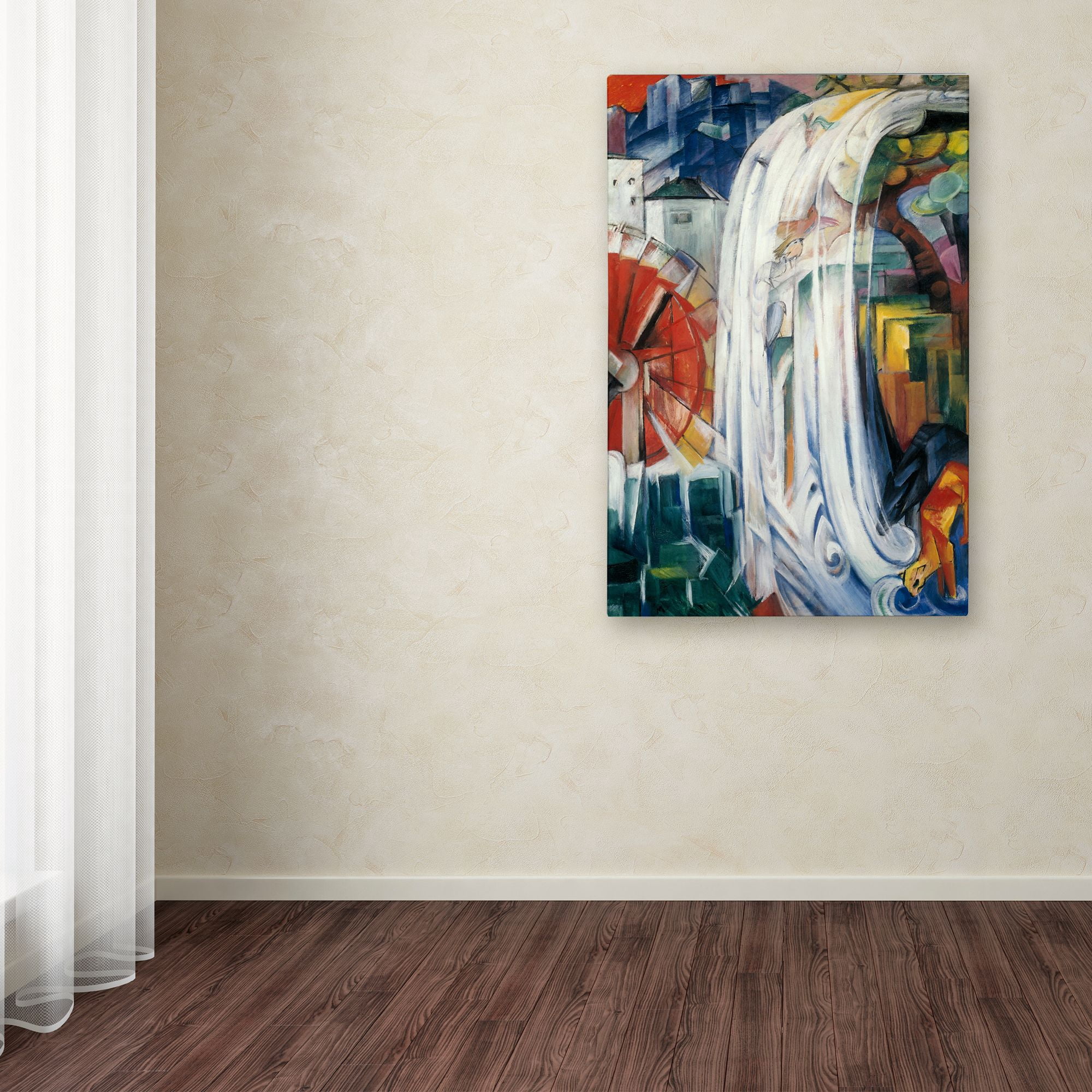 Franz Marc 'The Bewitched Mill' Canvas Art