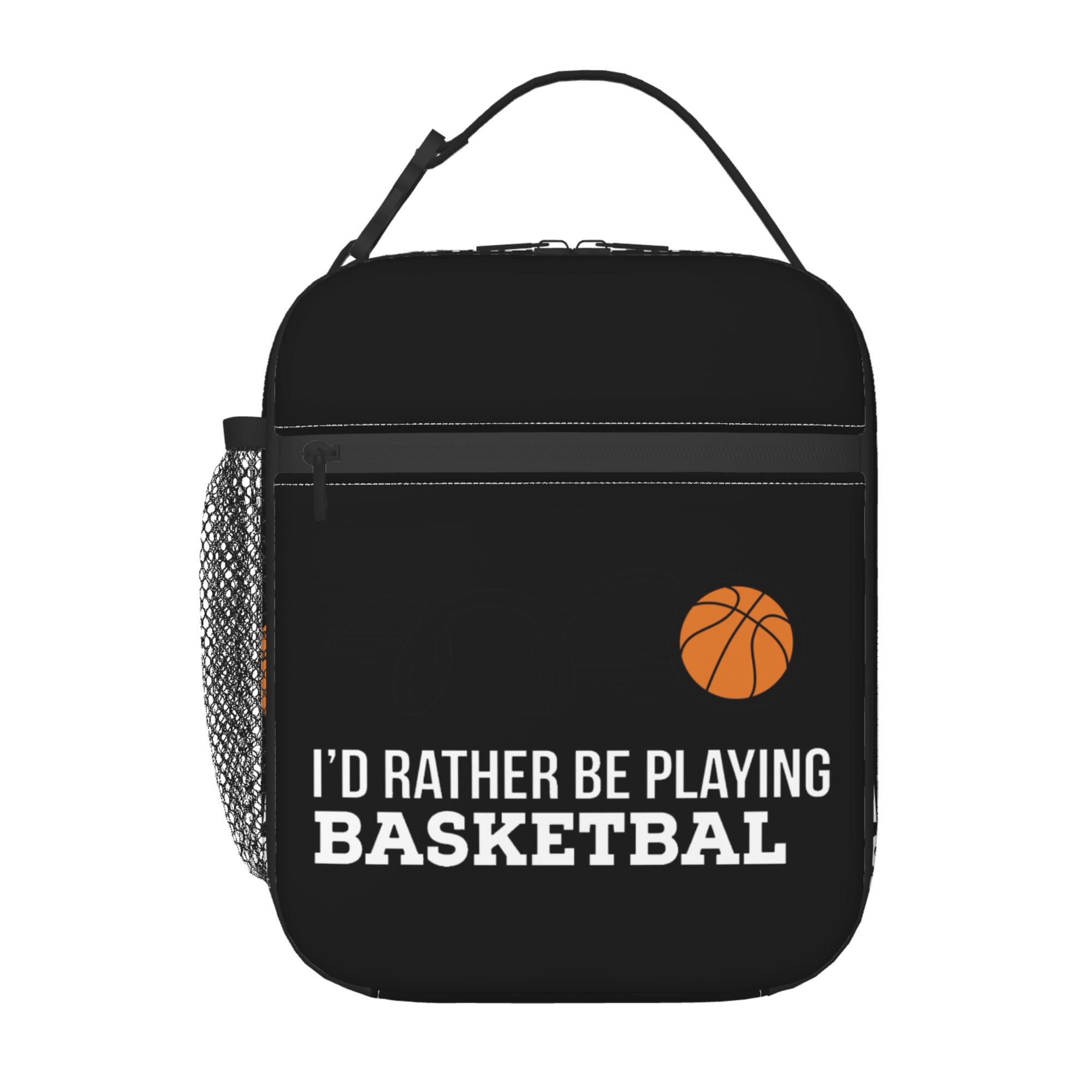 Id Rather Be Playing Basketball Lunch Bag Insulated Leakproof Reusable