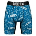 thumbnail image 2 of Men's Rock Em Socks Detroit Lions All-Over Logo Underwear and Crew Socks Combo Pack, 2 of 3